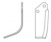 Нож (крыло) 180×92, h=6 мм левый     (Agria-Howard-Lander)