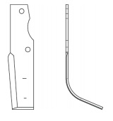 Нож (крыло) 280×116, h=6мм правый    (Goldoni-Lander)