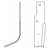Нож (крыло) 280×116, h=6мм левый    (Goldoni-Lander)