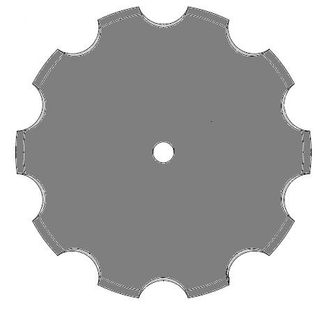 Диск вырезной «ромашка» (плоский) 560×6 мм     (CT5022 — Salford)